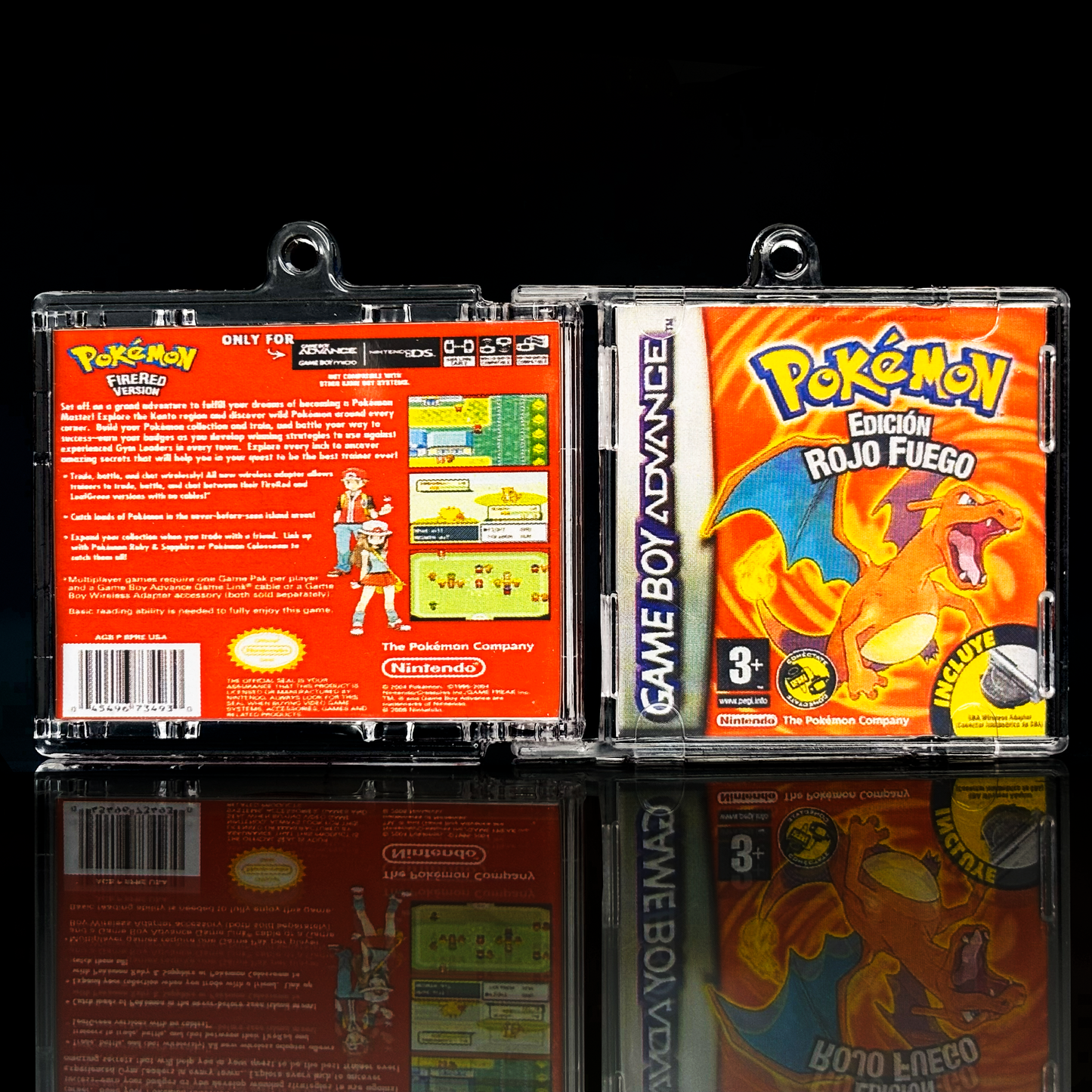 Pokemon Red Fire Version - GBA Llavero NFC