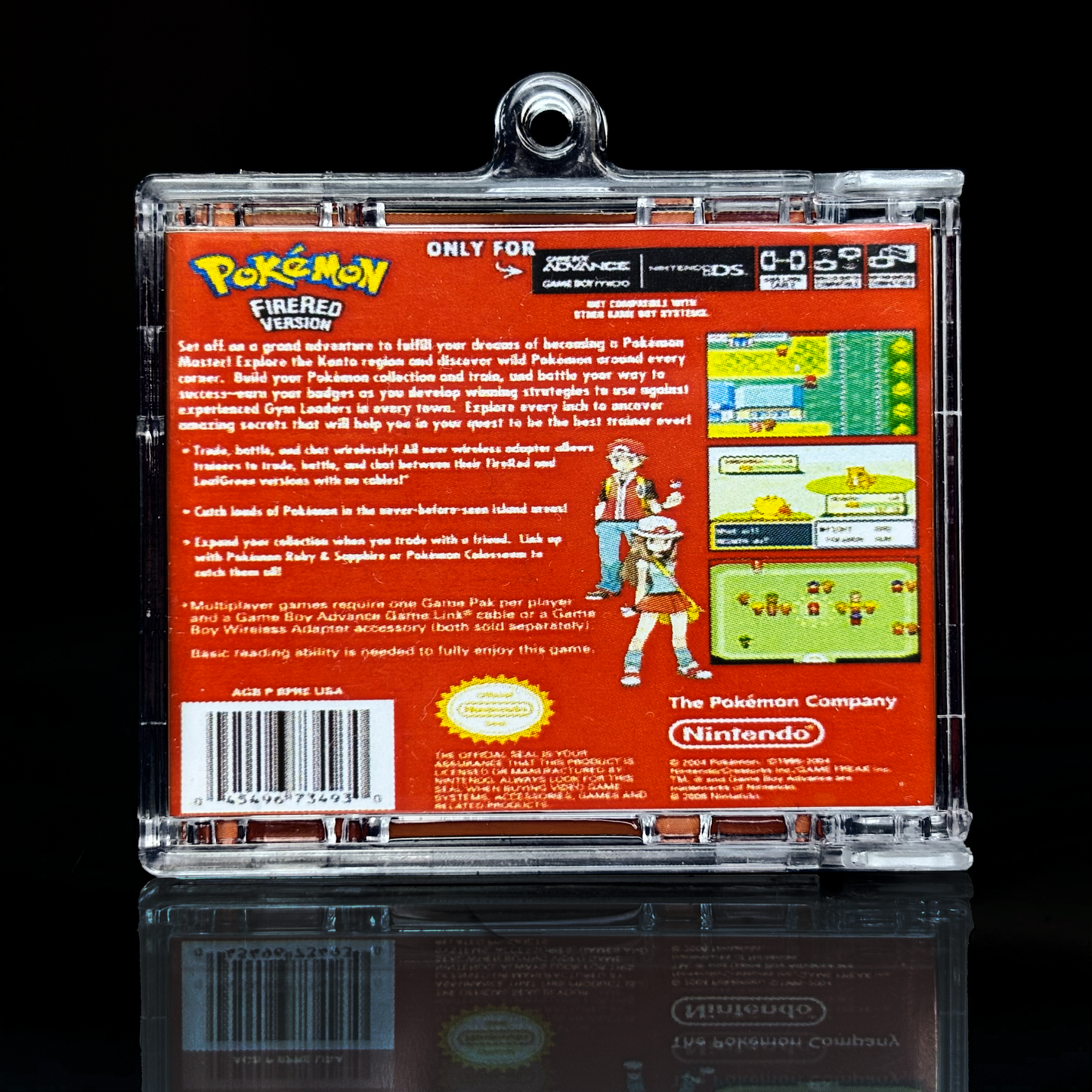 Pokemon Red Fire Version - GBA Llavero NFC